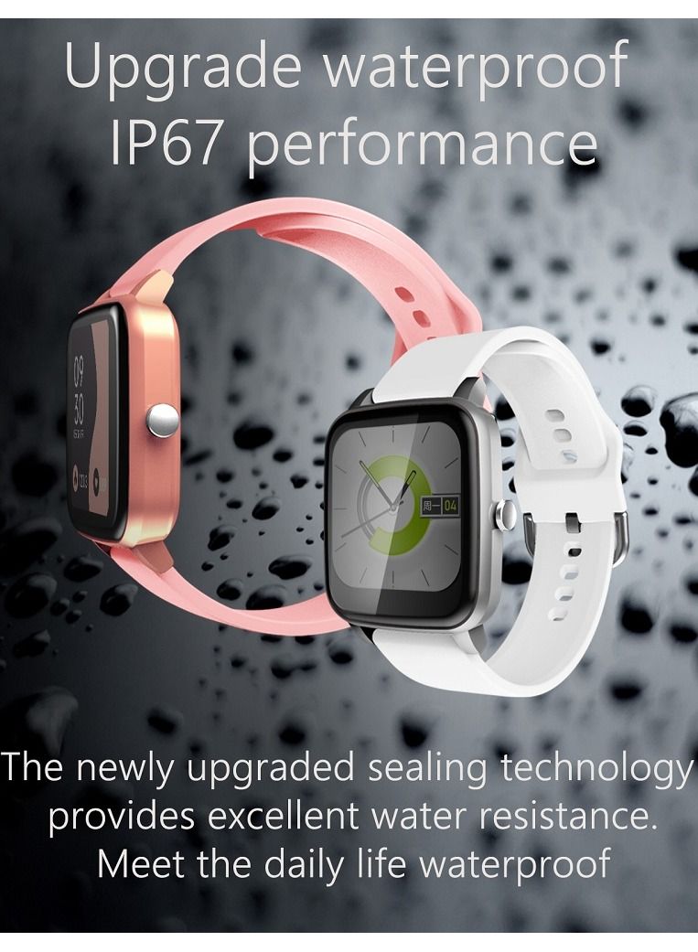 Smart Watch, 1.40'' Full Touch Answer/Make Call Android Smartwatch for Women Men Fitness Tracker with Sleep Health Monitor Calorie Step Counter Fitness Watch Compatible Android iOS - Image 3