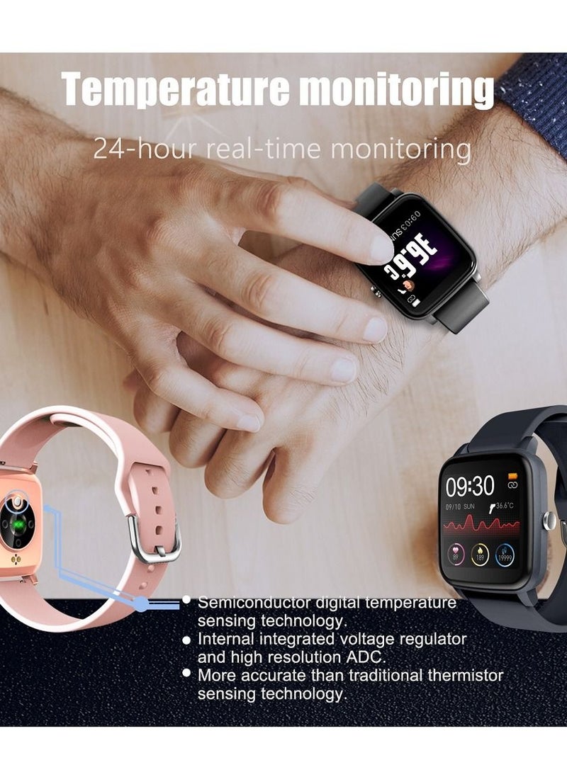 Smart Watch, 1.40'' Full Touch Answer/Make Call Android Smartwatch for Women Men Fitness Tracker with Sleep Health Monitor Calorie Step Counter Fitness Watch Compatible Android iOS - Image 2