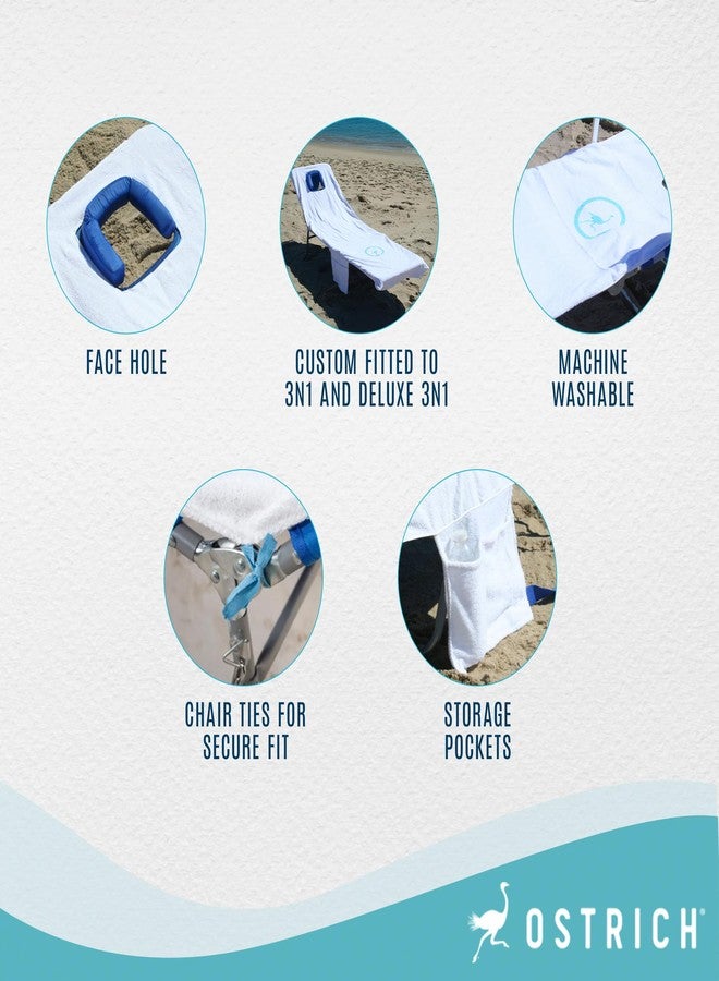 Ostrich Cutsom Fitted Beach Towel Designed to fit on 3n1 Beach Chairs - Image 3