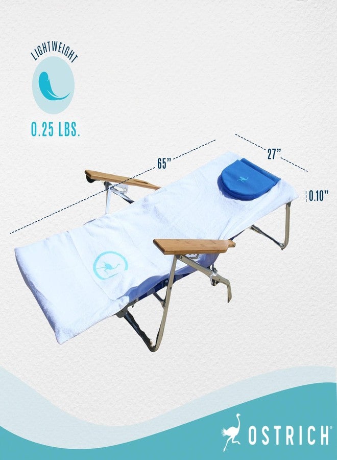 Ostrich Cutsom Fitted Beach Towel Designed to fit on 3n1 Beach Chairs - Image 2