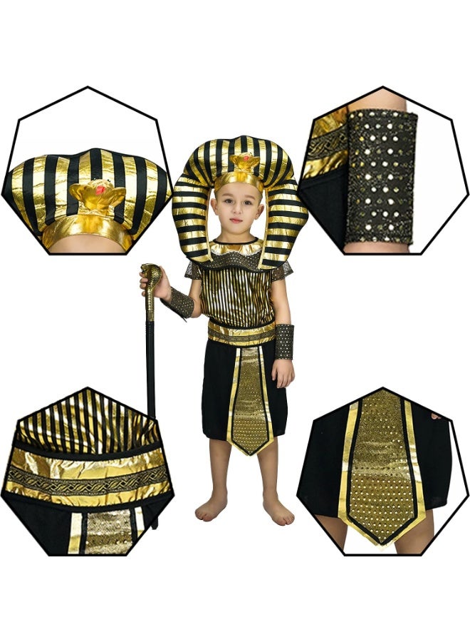 Toy Box Guirca Egyptian Fancy Dress Kids Egyptian Pharaoh Boy Costume Age 3-5 Years Small Size 95-110 cm - Image 2