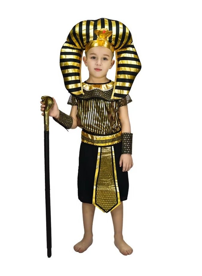 Toy Box Guirca Egyptian Fancy Dress Kids Egyptian Pharaoh Boy Costume Age 3-5 Years Small Size 95-110 cm - Image 1