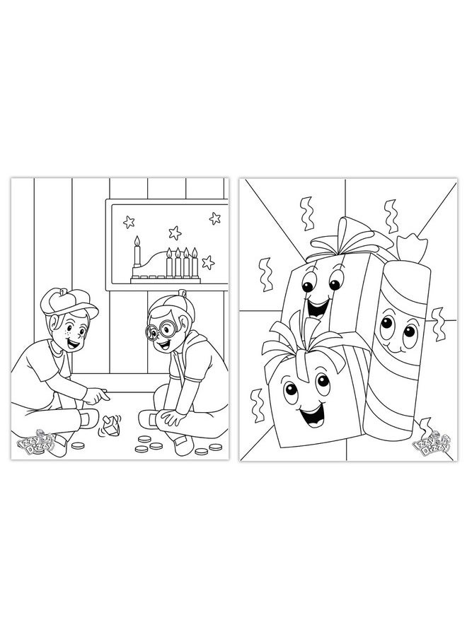 Izzy 'n' Dizzy Izzy 'n' Dizzy Hanukkah Coloring Book - Great for Partys and Gifts- Chanuka Coloring Book - 24 Pages - 3 Pack  - Image 5