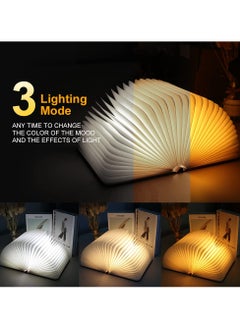 Chabeia Magnetic Book-Shaped LED Table Lamp – USB Rechargeable, Color-Changing, Eco-Friendly PU Leather, 800mAh Battery for Desk, Nightlight, and Gift Use  - Image 2