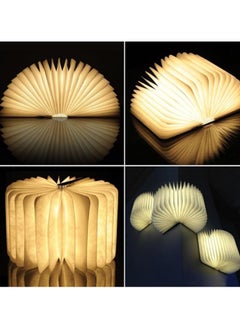 Chabeia Magnetic Book-Shaped LED Table Lamp – USB Rechargeable, Color-Changing, Eco-Friendly PU Leather, 800mAh Battery for Desk, Nightlight, and Gift Use  - Image 5