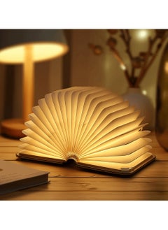 Chabeia Magnetic Book-Shaped LED Table Lamp – USB Rechargeable, Color-Changing, Eco-Friendly PU Leather, 800mAh Battery for Desk, Nightlight, and Gift Use  - Image 4