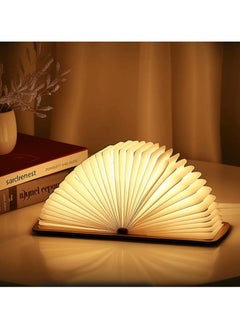 Chabeia Magnetic Book-Shaped LED Table Lamp – USB Rechargeable, Color-Changing, Eco-Friendly PU Leather, 800mAh Battery for Desk, Nightlight, and Gift Use  - Image 1