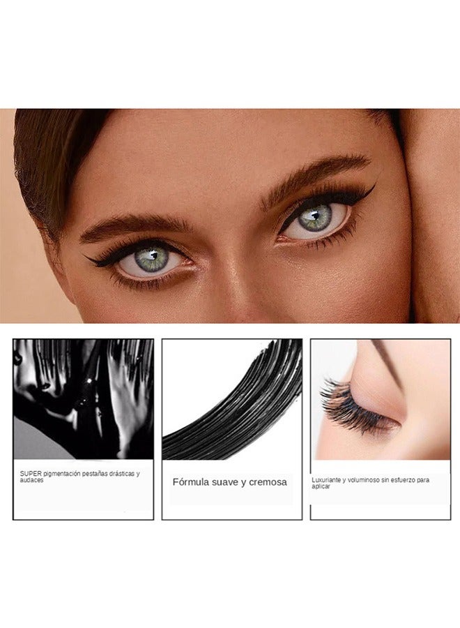 Maxfine 5D Brown Mascara Primer for Eyelashes Set, Super Volume Curly Thick Waterproof Non-Smudged Long lasting Charming Voluminous Lash for Women  - Image 3