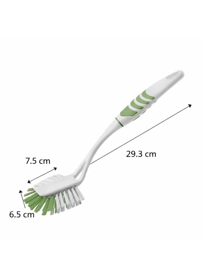 Titiz Plastik فرشاة تنظيف الأحواض والأطباق من لوكس، بمقبض مريح وشعيرات ناعمة ومتينة لتنظيف المطبخ، طولها 29.3 سم، لونها أخضر. - Image 4