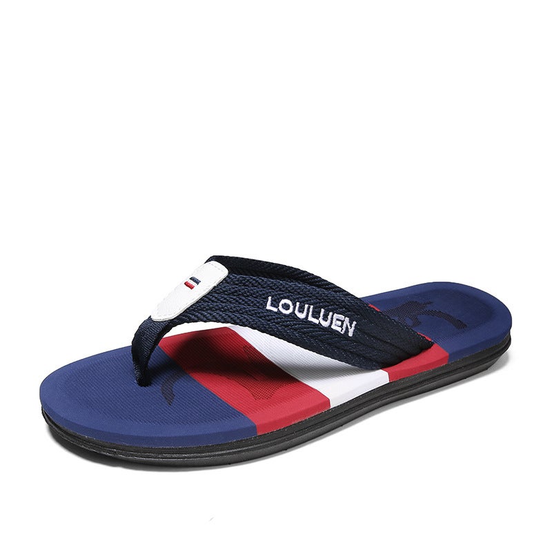 L-133 Ribbon Independent Station Outdoor Travel Large Size Outdoor Flip-Flops Men'S Shoes 39-45 - Image 1