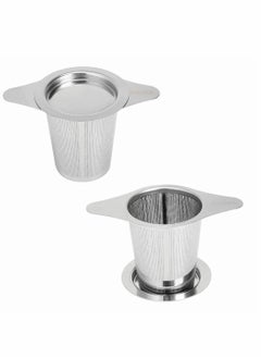 Excefore Stainless Steel Tea Infuser, Premium Tea Strainer with Two Handles And Large Capacity for Loose Tea Leaf, Classic Metal Mesh Tea Filter for Cups, Mugs, Teapots  - Image 1
