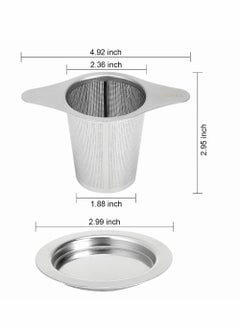 Excefore Stainless Steel Tea Infuser, Premium Tea Strainer with Two Handles And Large Capacity for Loose Tea Leaf, Classic Metal Mesh Tea Filter for Cups, Mugs, Teapots  - Image 4