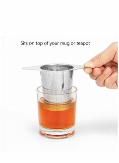 Excefore Stainless Steel Tea Infuser, Premium Tea Strainer with Two Handles And Large Capacity for Loose Tea Leaf, Classic Metal Mesh Tea Filter for Cups, Mugs, Teapots  - Image 2