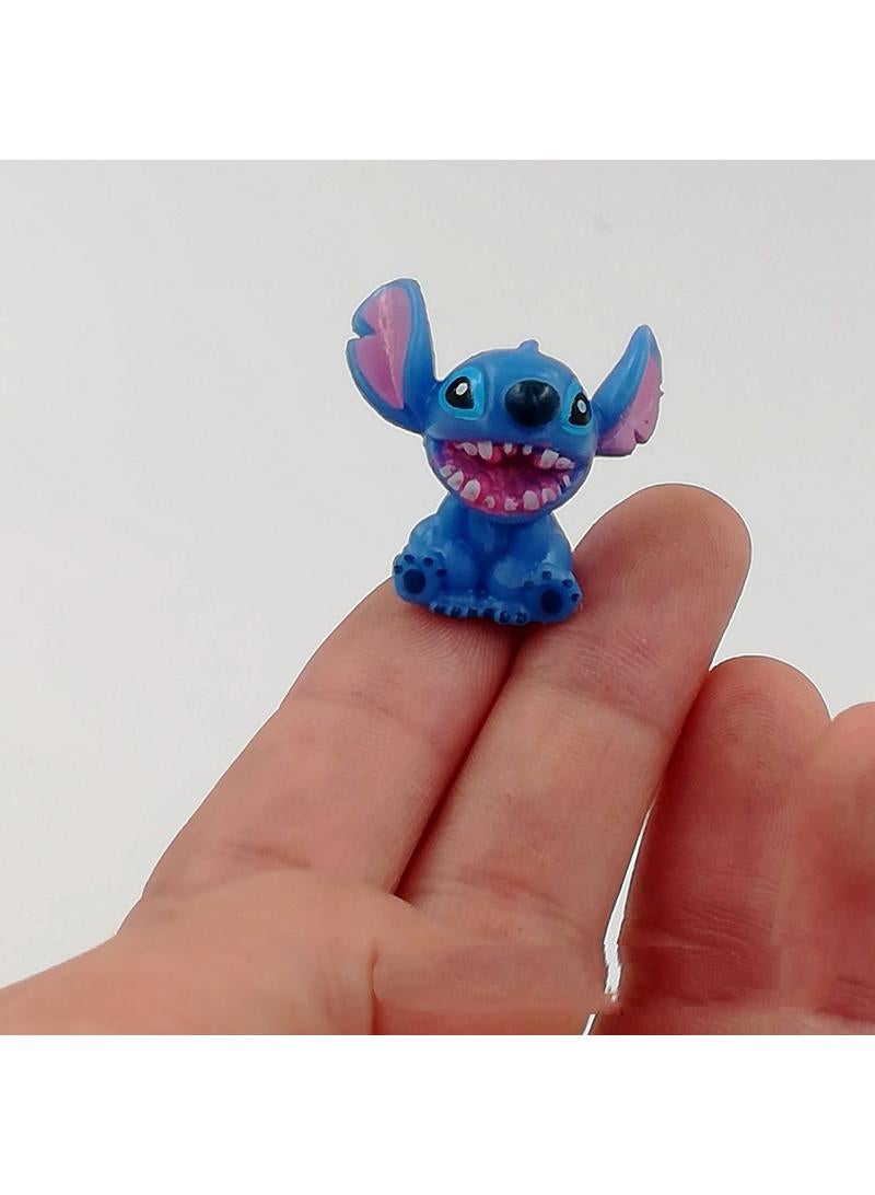 Y&D 12-Piece Stitch Theme Figure Set, Mini Cute Party Cake Set Desktop Decorations Gifts Cupcake Figures Party Supplies Cake Toppers Figures Gift Kids Toys  - Image 5