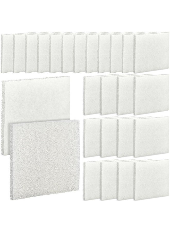Maxcheck Maxcheck 30 Pcs Poly Foam Pad Compatible with Fluval C4 Sponge White Filter Foam Aquarium Filter Pad Media Replacement  - Image 1