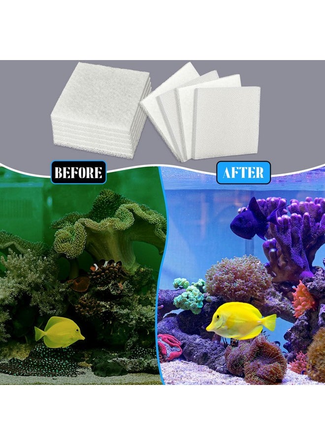 Maxcheck Maxcheck 30 Pcs Poly Foam Pad Compatible with Fluval C4 Sponge White Filter Foam Aquarium Filter Pad Media Replacement  - Image 4