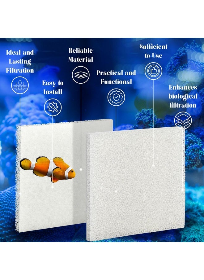 Maxcheck Maxcheck 30 Pcs Poly Foam Pad Compatible with Fluval C4 Sponge White Filter Foam Aquarium Filter Pad Media Replacement  - Image 5