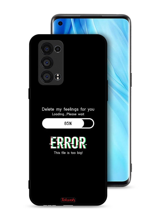 Tolwak Oppo Reno6 Pro 5G (Snapdragon) Protective Case Cover Delete My Feelings For You  - Image 1