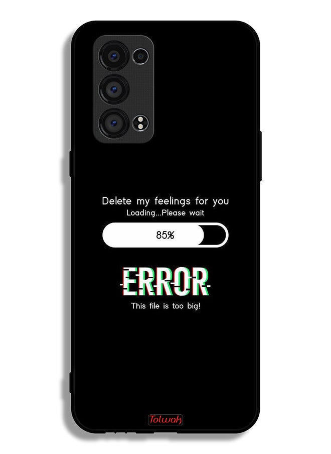 Tolwak Oppo Reno6 Pro 5G (Snapdragon) Protective Case Cover Delete My Feelings For You  - Image 2