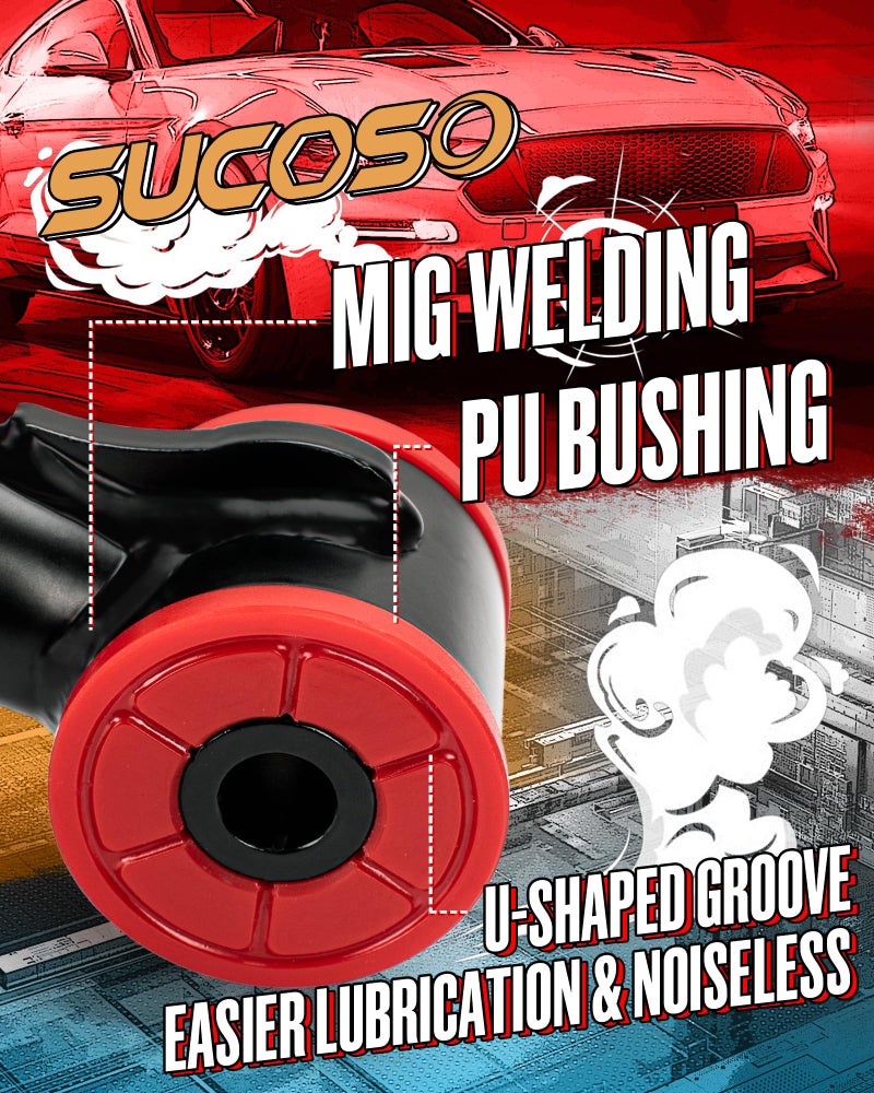 SUCOSO 2-4in F150 Upper Control Arms, 2pcs Front Steel Control Arm Compatible With Ford F150 2004-2020,Adjustable UCA With Greasable Ball Joint Fit the Truck After 2-4" Lift (Aftermarket Welding Control Arm) - Image 3