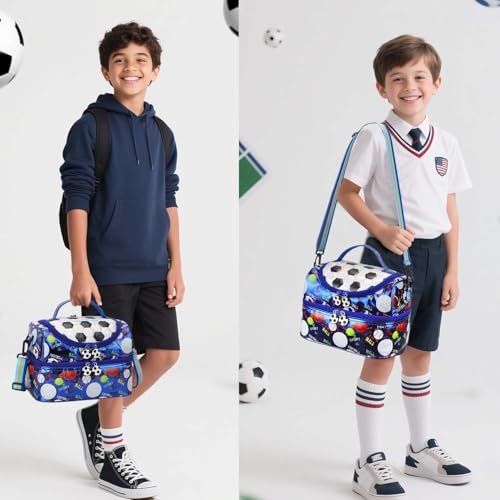 RHCPFOVR Kids Lunch Bag - Double Decker Cooler Insulated Lunch Box for Girls,Washable Lunch Bag and Reusable Toddler Lunchbox for School and Daycare - Image 2