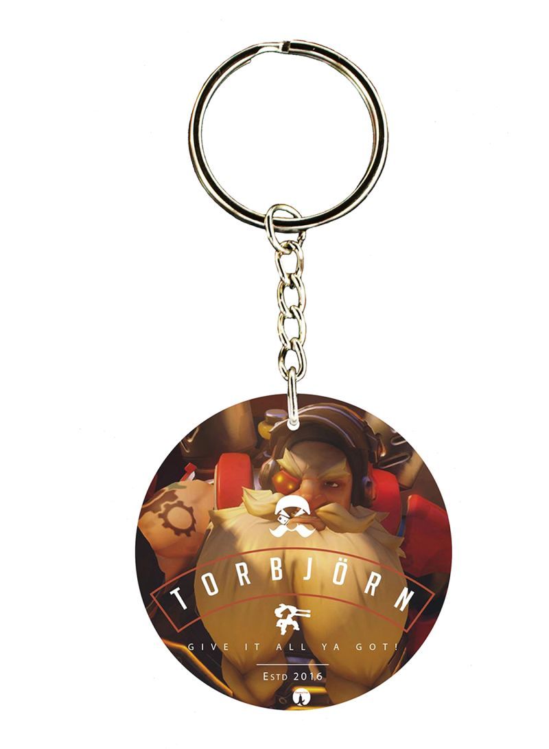 RKN Video Game Overwatch Double Side Printed Keychain