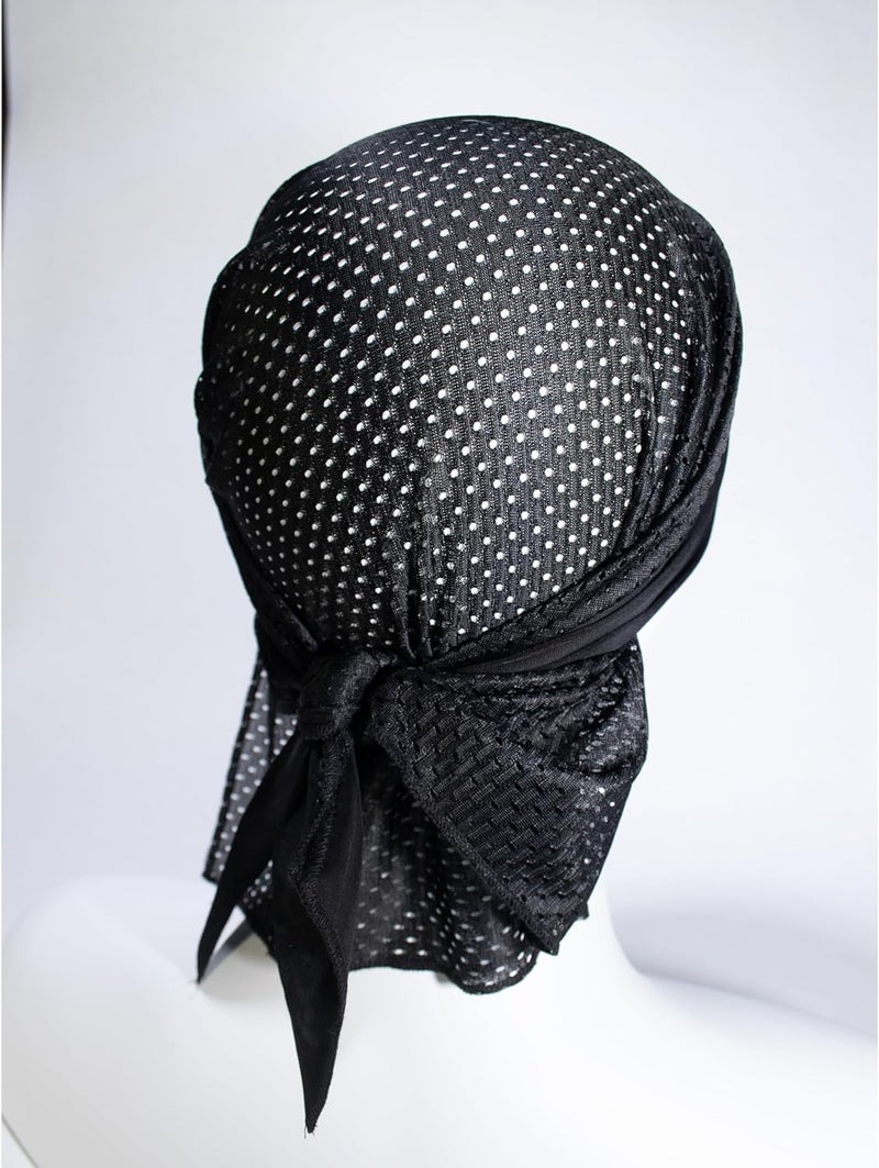 Dri Sweat Flex Active Wear Mesh Bandana , Black, 0.2 x 6.5 x 5 inches - Image 3