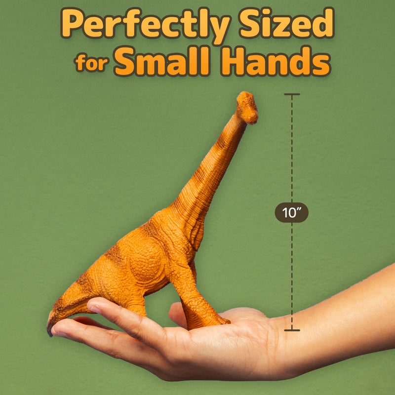 PREXTEX 10'' Dinosaurs - Assorted Plastic Dinosaur Toys for Kids 3-5+ Includes T-Rex and More - Image 3