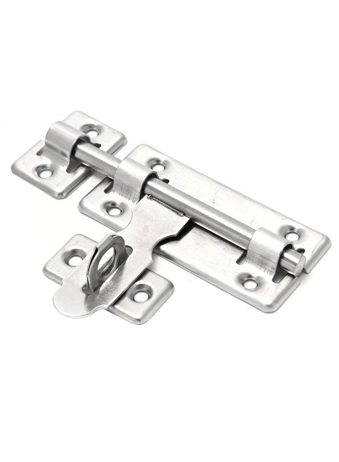 Iron Sliding Latch Lock - 4inch - Barrel Bolt Latch with Screws, Pre-Drilled Holes, and Smooth Sliding Mechanism - Ideal for Securing Doors, Gates, Cabinets, Sheds, Fences, and Storage Areas - Image 1