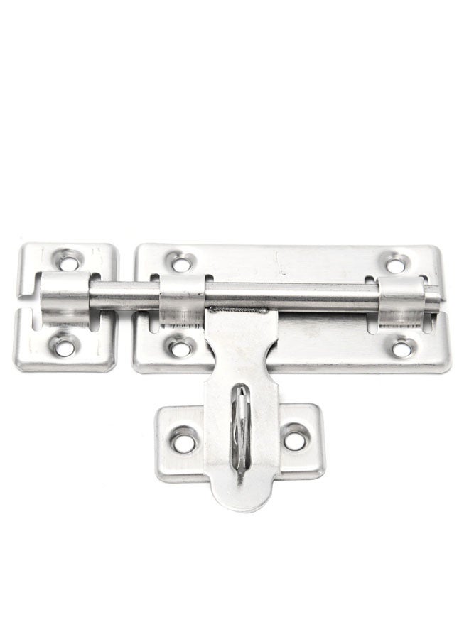 Iron Sliding Latch Lock - 4inch - Barrel Bolt Latch with Screws, Pre-Drilled Holes, and Smooth Sliding Mechanism - Ideal for Securing Doors, Gates, Cabinets, Sheds, Fences, and Storage Areas - Image 3