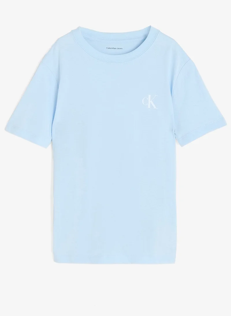 Calvin Klein Jeans F&T 17-1038 TCX TIGERS EYE 2-Pack Monogram Logo T-Shirts for Men | Best Price UAE