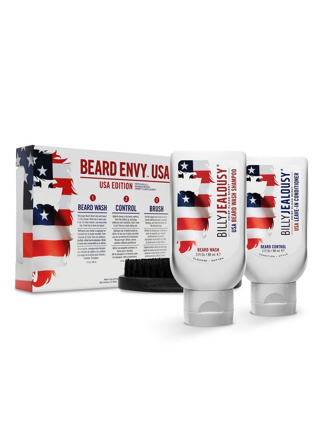 Billy Jealousy Usa Beard Envy Facial Hair Refining Kit With Beard Wash Beard Control And Boar Bristle Brush For Clean, Hydrated, Soft, Tamed Unruly Mane  - Image 3