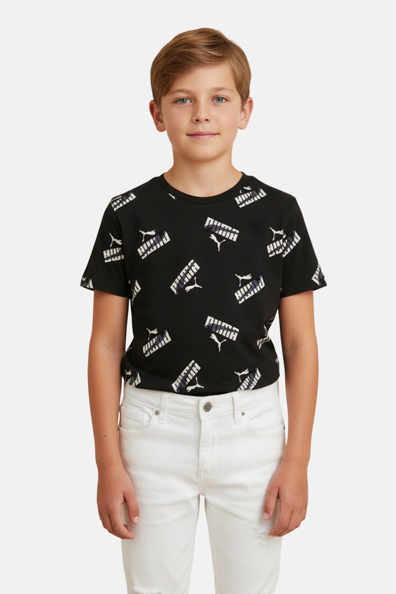 PUMA Kids Boy Sportswear Fit Short Sleeve Outdoor T-Shirt, Multicolor - Image 1