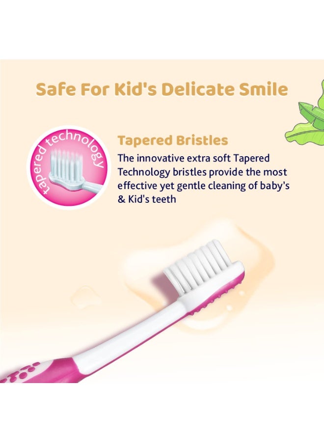 Chicco Toothbrush Set Pink + Green 3Y-8Y - Image 4