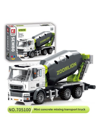 Senbao 705100-3 Zoomlian Heavy Branch Mixing and Transport Lifting Excavator Boy تجميعها لعبة مكعبات البناء 6 ألوان: 705100 شاحنة خلط الخرسانة الصغيرة 222 جسيم 19.1*6.3*8.7 سم-المواصفات: 21.5*24*28.5 سم - pzsku/ZDF79E14EF2FE070F5D64Z/45/1745996484/3507c0b9-56b5-4206-8cd1-879c84496729