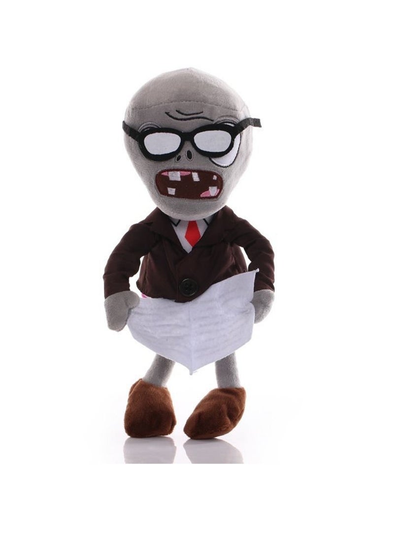 دمية قراءة صحيفة Plants Vs. Zombies مقاس 12 بوصة، لعبة قطيفة، هدية للأولاد والبنات - Image 1