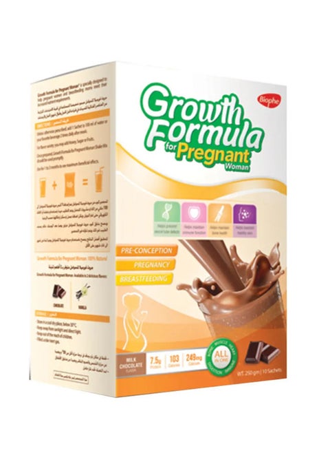 Growth Formula For Pregnant Woman - Chocolate -250g - 10 Sachets