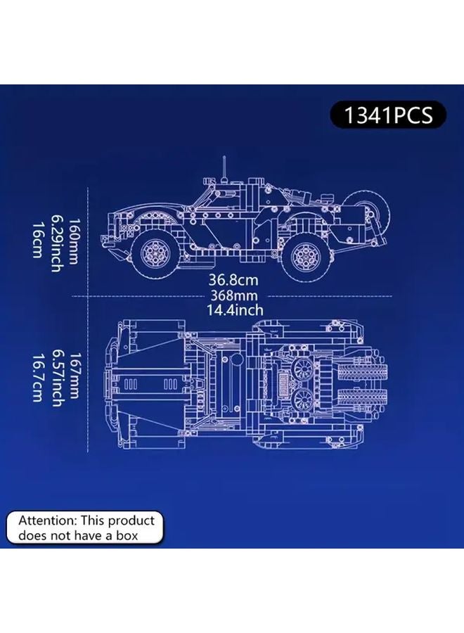 Cyberpunk Off Road SUV Vehicle Building Blocks Set 1341 Pcs DIY Tech Toy - Image 3