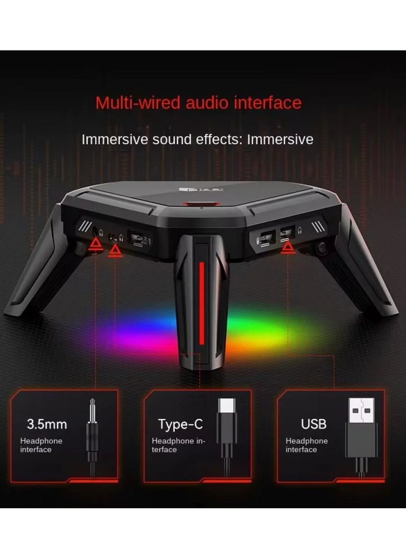 Gamwing Moxie 2 Pro Gaming Mouse, Keyboard, Headset, and Charging Port with Customizable Lighting in Multiple Colors Adds a Distinctive Aesthetic to Long Gaming Sessions - Image 2