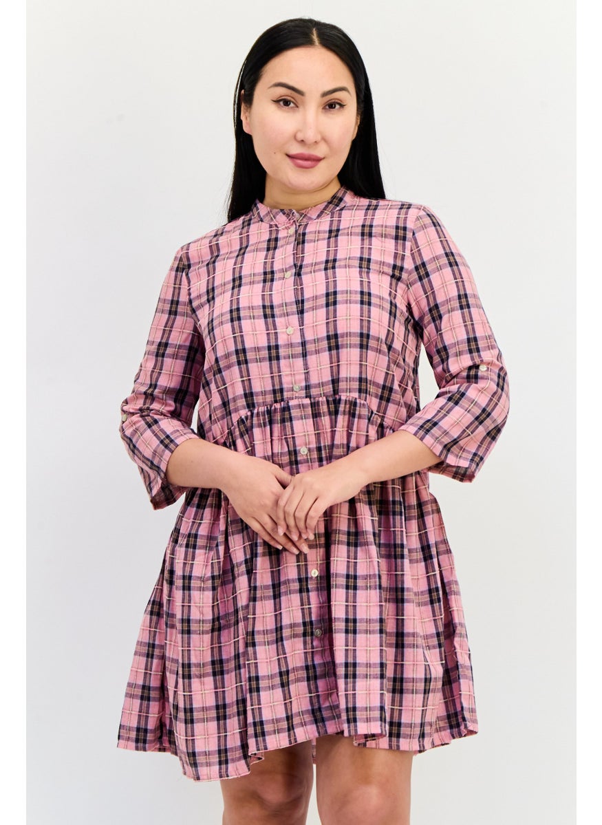 ONLY Women Plaid Midi Dress, Multicolor  - Image 1