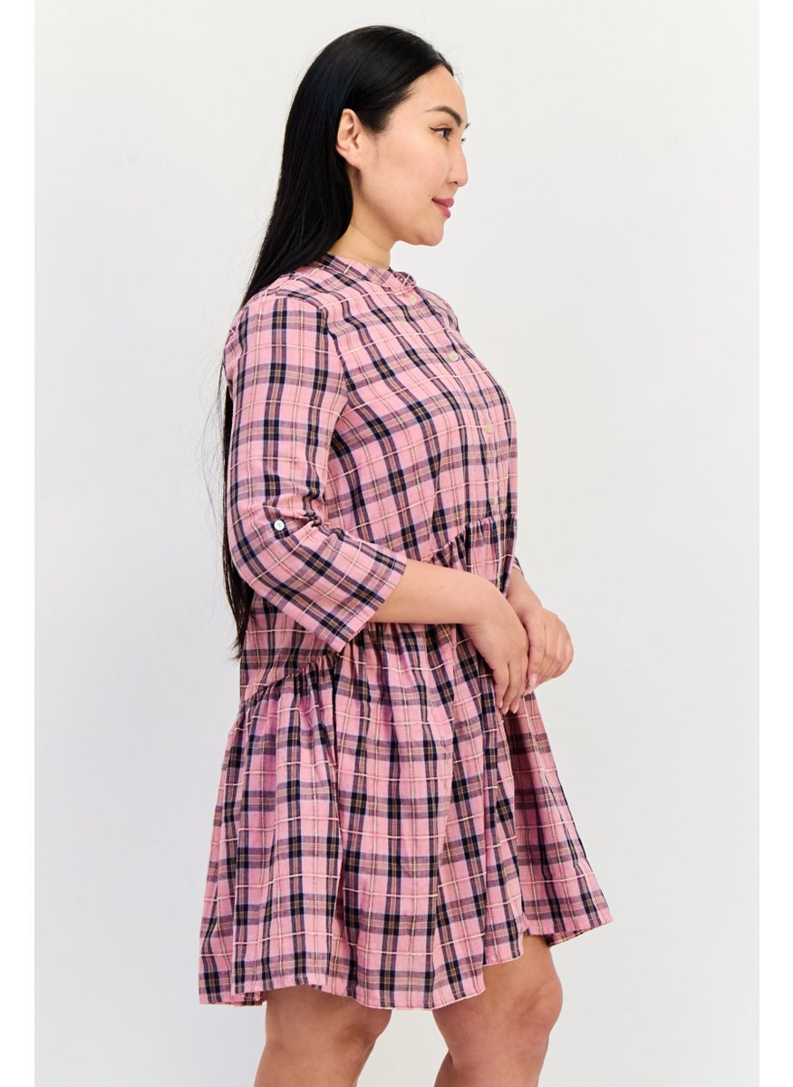 ONLY Women Plaid Midi Dress, Multicolor  - Image 2