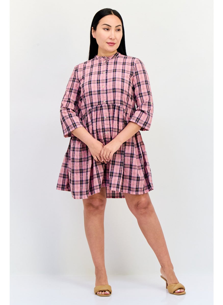 ONLY Women Plaid Midi Dress, Multicolor  - Image 4