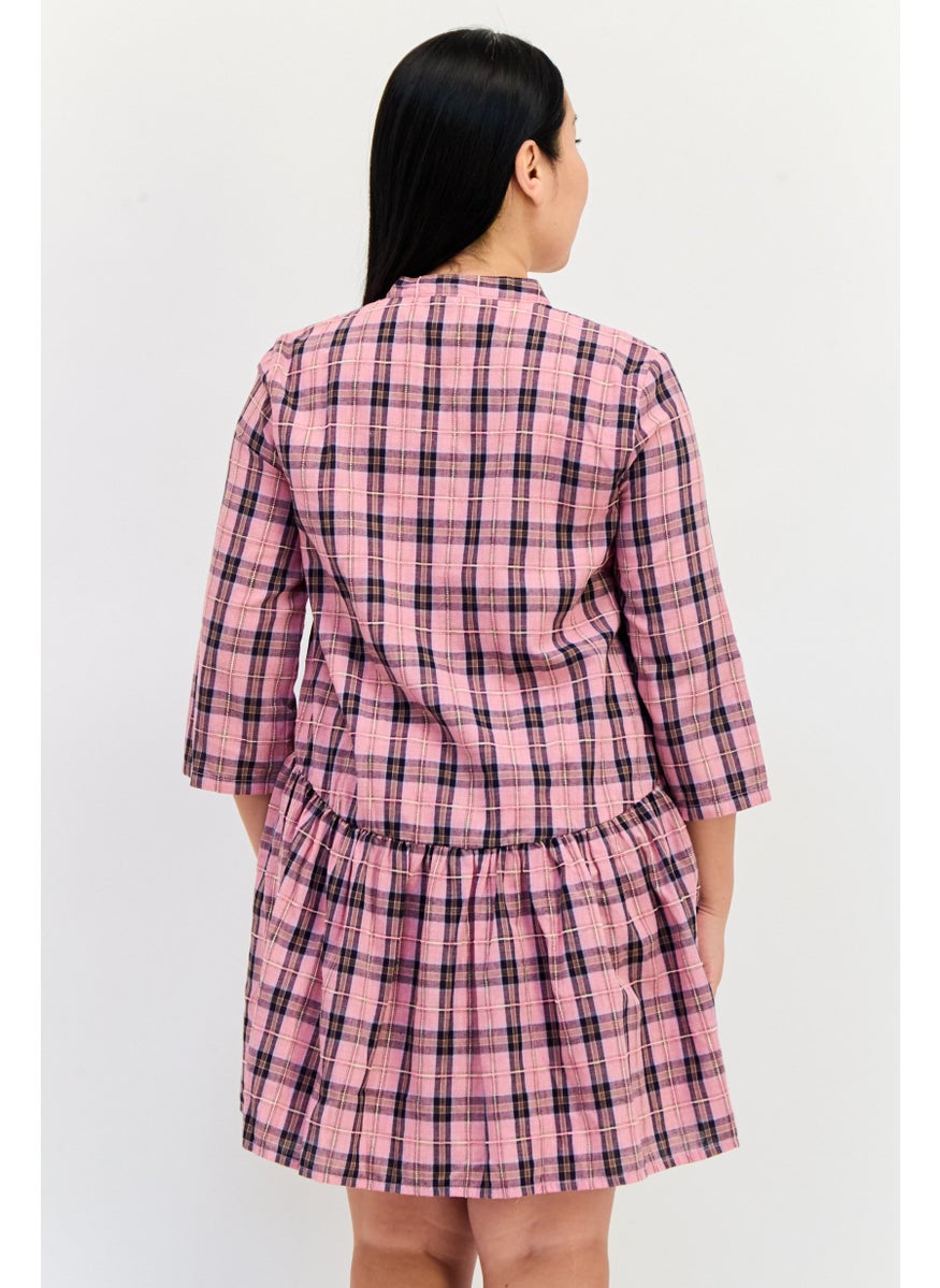 ONLY Women Plaid Midi Dress, Multicolor  - Image 3