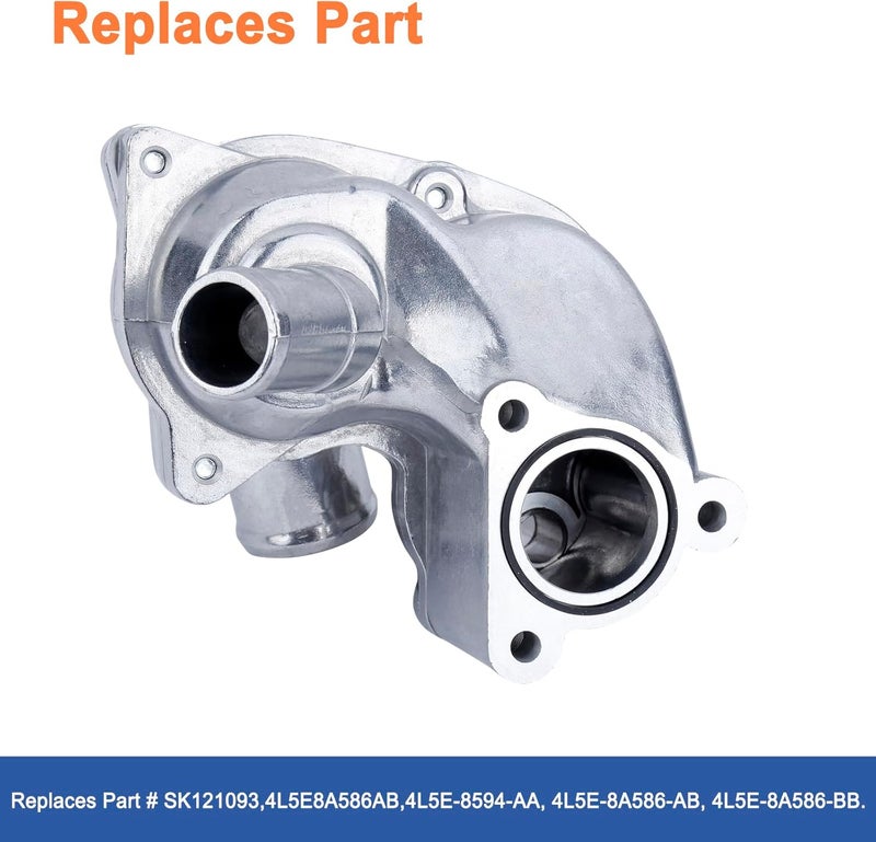 YOUYIEN Upgraded Aluminum Thermostat Housing Assembly for Ford and Mazda - Image 2