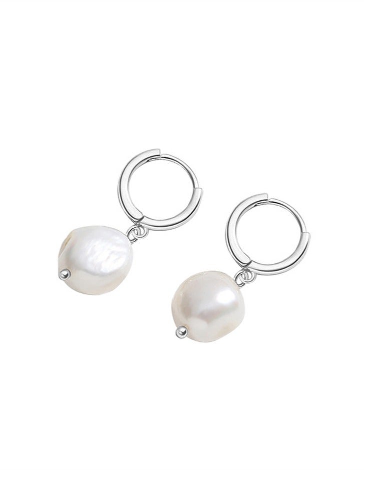 جيوان 925 الفضة الاسترليني أقراط اللؤلؤ لمنع الحساسية - Image 1