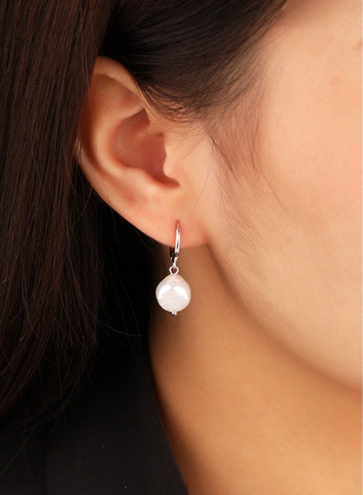 جيوان 925 الفضة الاسترليني أقراط اللؤلؤ لمنع الحساسية - Image 3