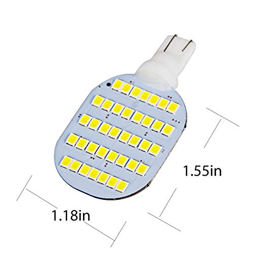 GRB Super Bright T10 921 922 912 LED Bulbs for 12V RV Ceiling Dome Light RV Interior Lighting Trailer Camper, White 600 Lumens (Pack of 10) - Image 2