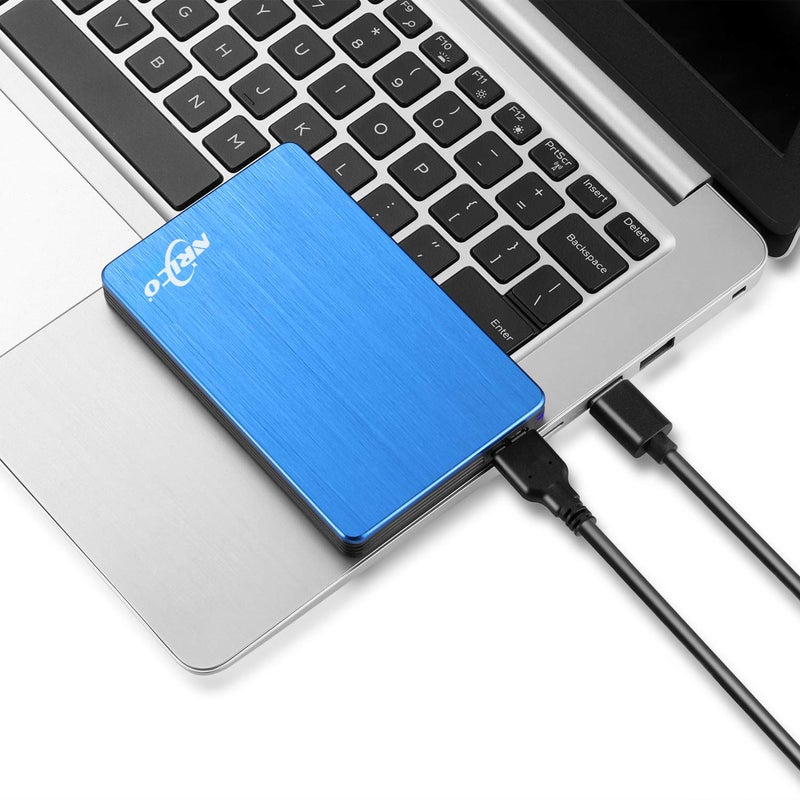 NRICO قرص صلب خارجي محمول NRICO سعة 320 جيجابايت USB 3.0 HDD بحجم 2.5 بوصة متوافق مع الكمبيوتر، ماك، سطح المكتب، PS4 (320 جيجابايت، أزرق) - Image 4