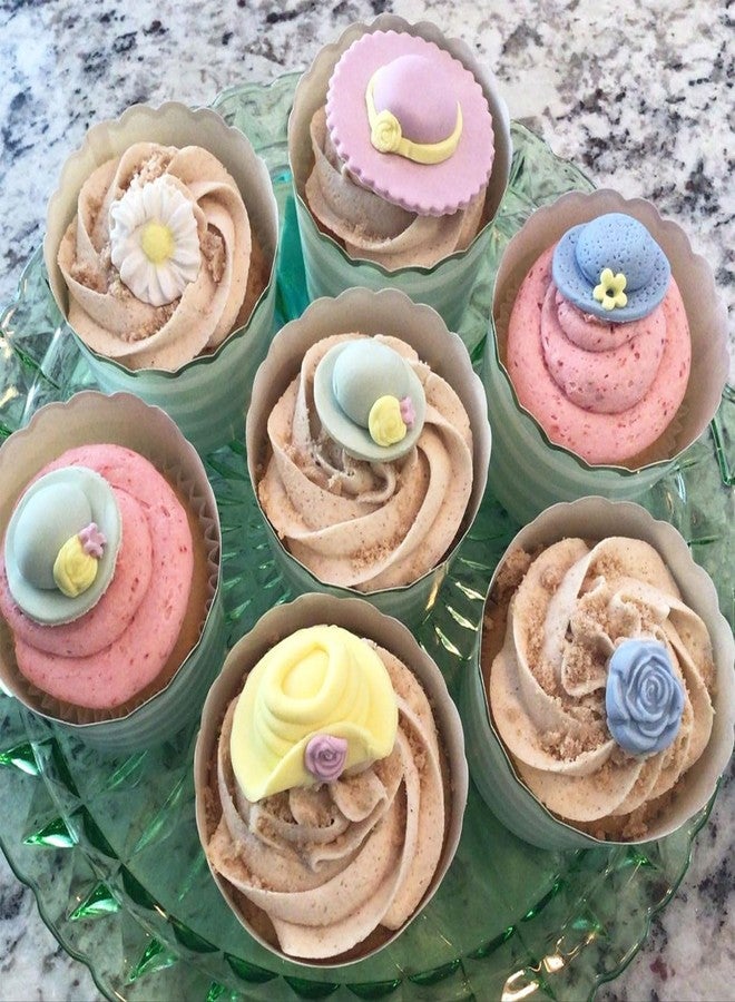 Caregene Hat Silicone Molds Sun Hat Fondant Molds for Cake Decoration Candy Cupcake Topper Chocolate Baking cookie Polymer Clay Crafts Epoxy Resin - Image 5
