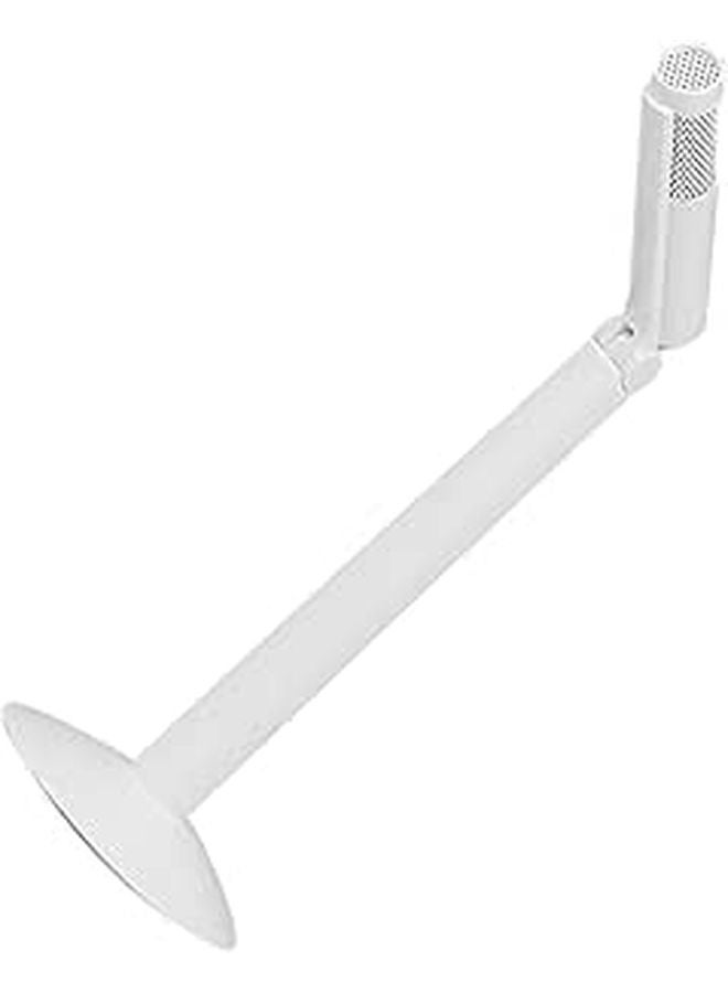 Foldable Condenser Microphone For Recording Streaming Podcasting With Rotatable Sound Head Portable Desktop Stand White - Image 1